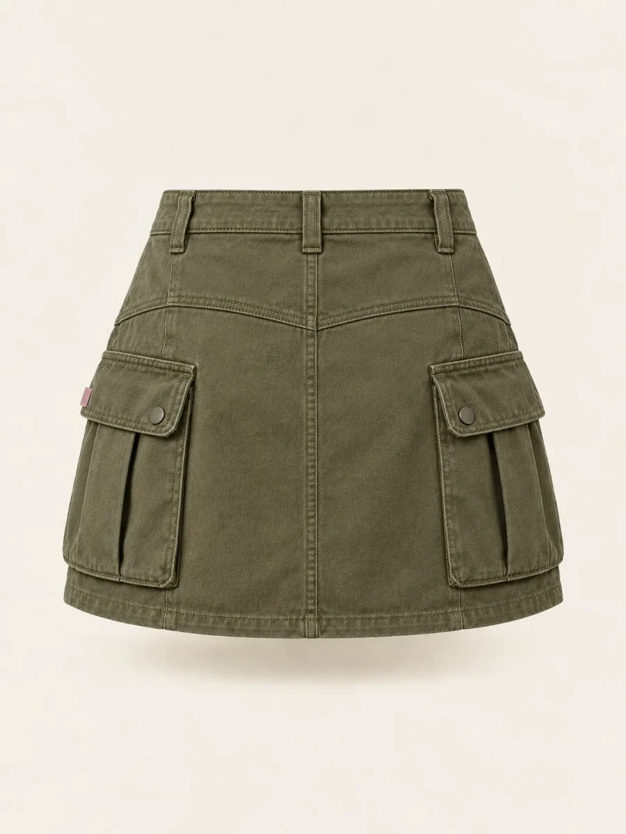 Bellows Cargo Mini in Olive, back view