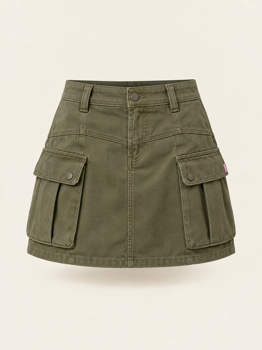Bellows Cargo Mini in Olive, front view