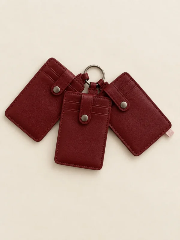 Card Sleeve Stack in Cherry, front view