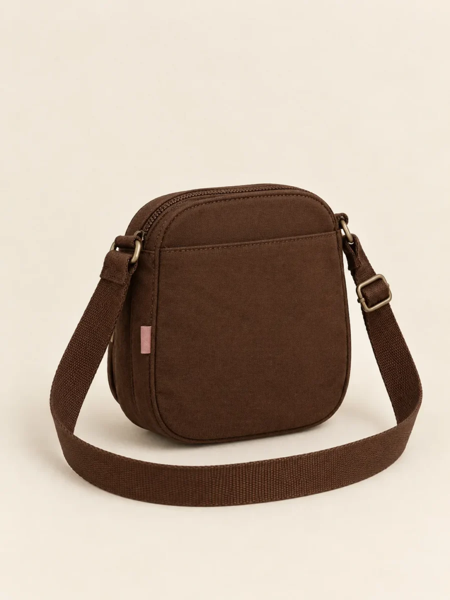 Double Deck Sling in Cocoa, back and side view