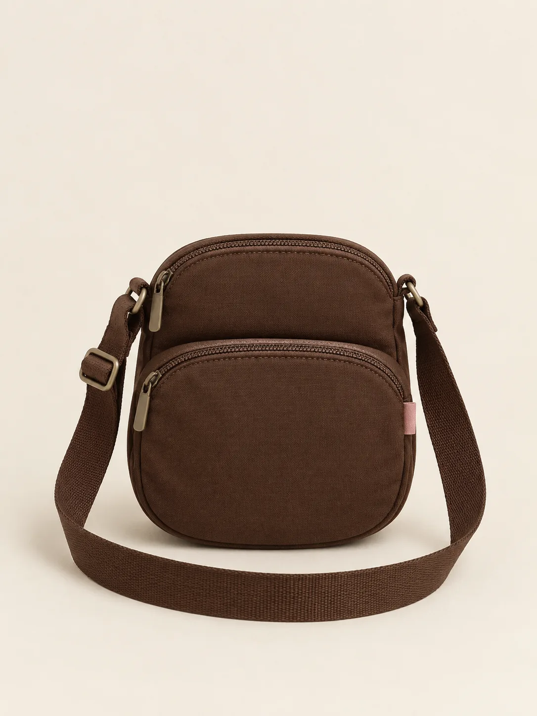 Double Deck Sling in Cocoa, front view