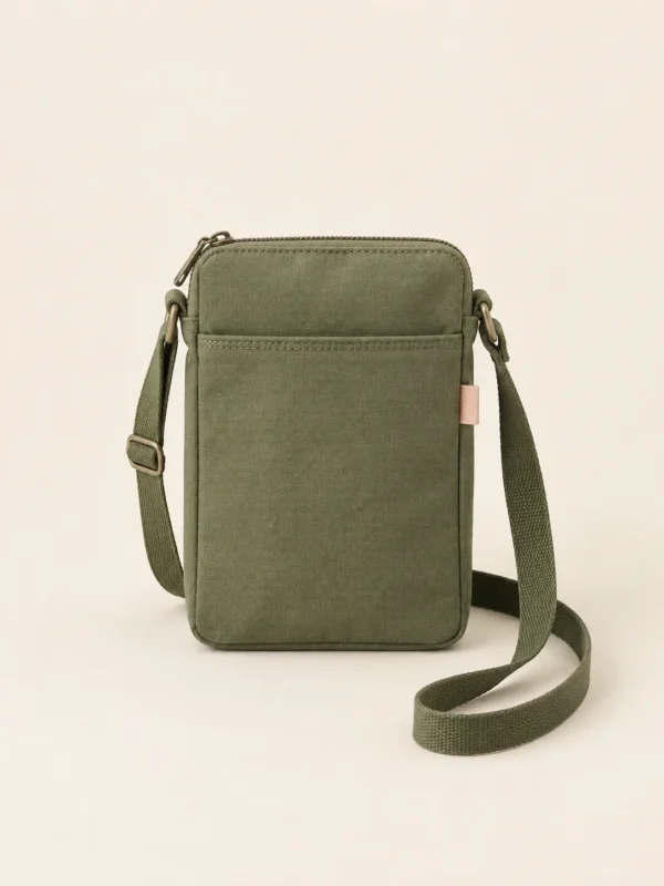 Phone Holster Bag in Olive, front view