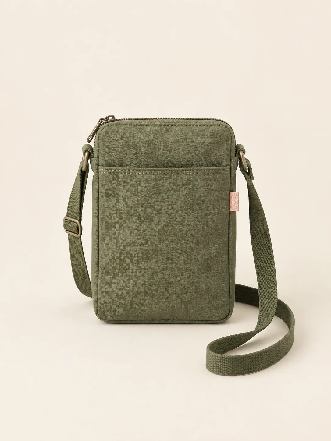 Phone Holster Bag in Olive, front view