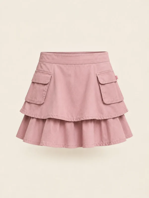 Tiered Cargo Mini in Rose Chalk, front view