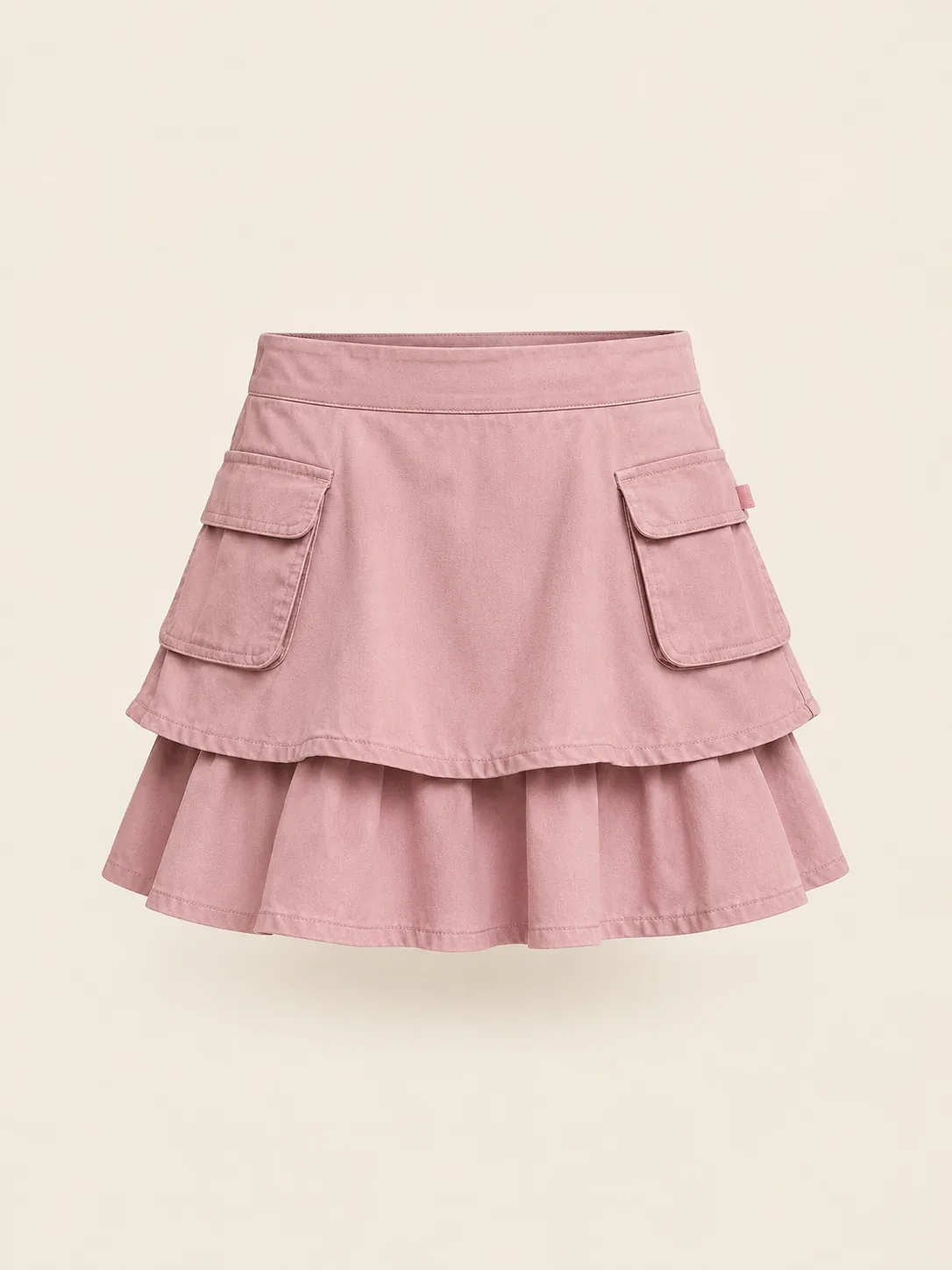 Tiered Cargo Mini in Rose Chalk, front view