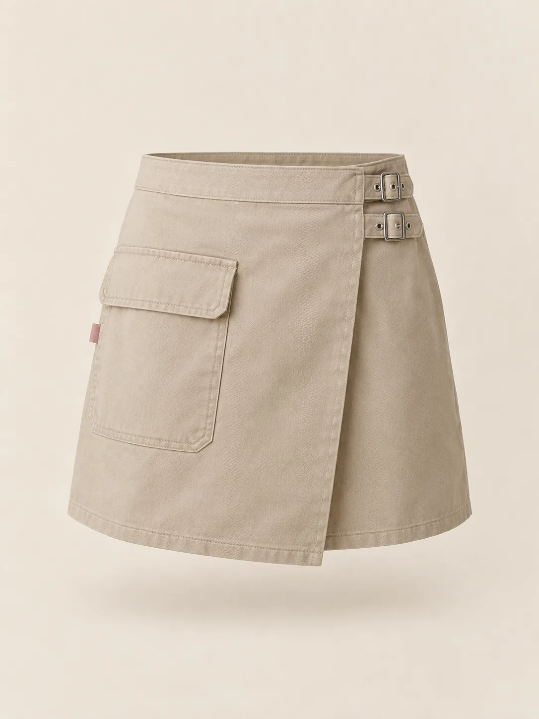 Wrap Buckle Mini in Stone, front view